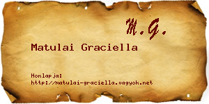 Matulai Graciella névjegykártya